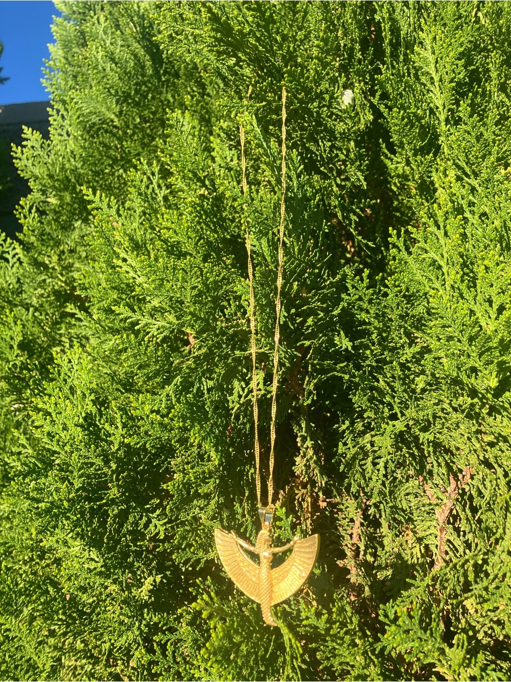 Gold Wing Pendant Necklace - Home Accents